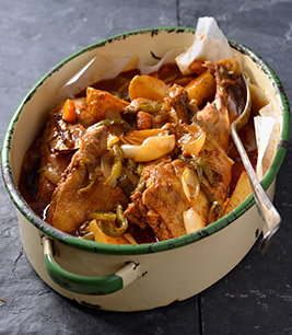 Peri-Peri Chicken Stew with Roasted Vegetables Recipe